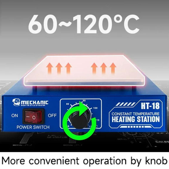 Mechanic HT-18 Intelligent Numerical Control Thermostatic Heating Platform, Plug:UK Plug