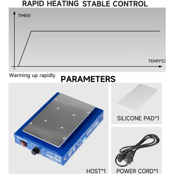 Mechanic HT-18 Intelligent Numerical Control Thermostatic Heating Platform, Plug:UK Plug