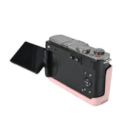 For Panasonic LUMIX S9 Litchi Texture PU Leather Camera Half Case Base(Pink)