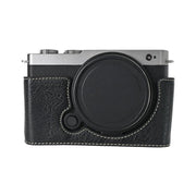 For Panasonic LUMIX S9 Litchi Texture PU Leather Camera Half Case Base(Black)