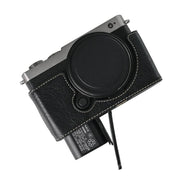 For Panasonic LUMIX S9 Litchi Texture PU Leather Camera Half Case Base(Black)