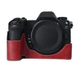 For Nikon Z6III Litchi Texture PU Leather Camera Half Case Base(Wine Red) - free shipping - PMC TechLife - Order now!