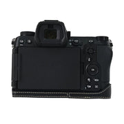 For Nikon Z6III Litchi Texture PU Leather Camera Half Case Base(Black)