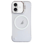For iPhone 15 Ultra-thin Transparent MagSafe Magnetic Frameless Lens Holder Phone Case