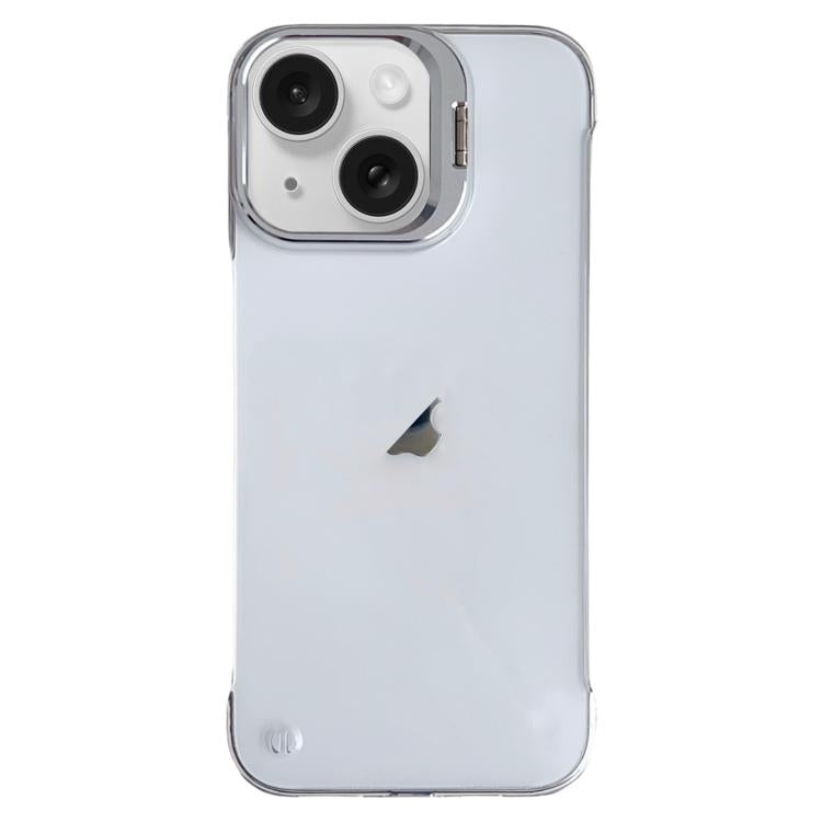 For iPhone 14 / 13 Ultra-thin Transparent Frameless Lens Holder Phone Case