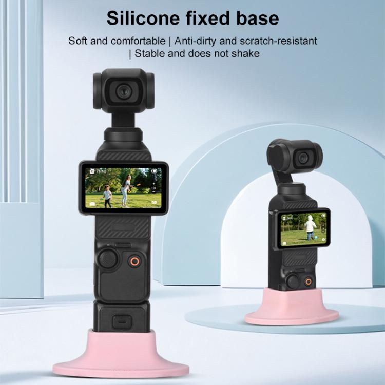 For DJI OSMO Pocket 3 BRDRC Silicone Desktop Base Bracket(Yellow)