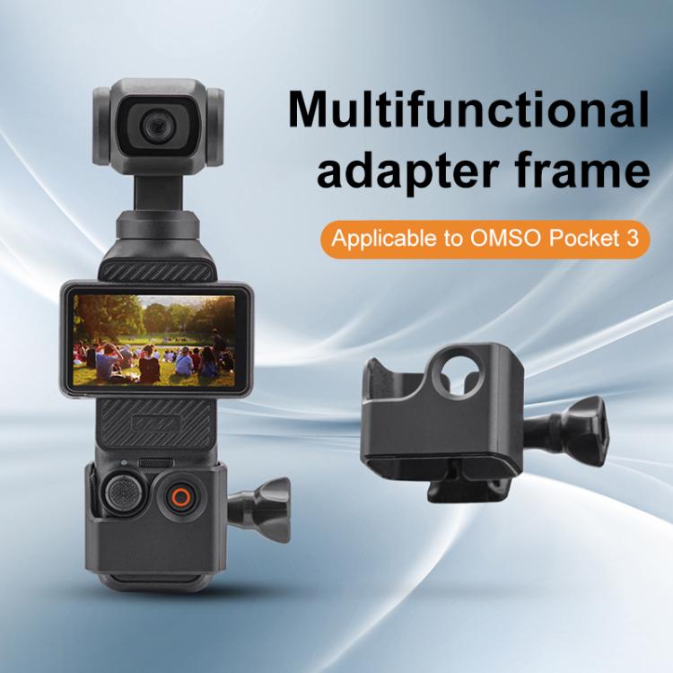 For DJI OSMO Pocket 3 BRDRC Protection Frame Adapter Base, Type:Frame + Backpack Clip