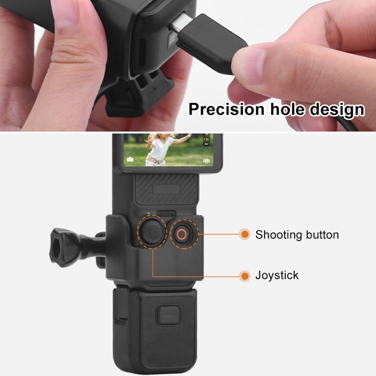 For DJI OSMO Pocket 3 BRDRC Protection Frame Adapter Base, Type:Frame + Head Strap