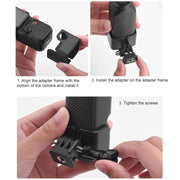For DJI OSMO Pocket 3 BRDRC Protection Frame Adapter Base, Type:Frame + Head Strap