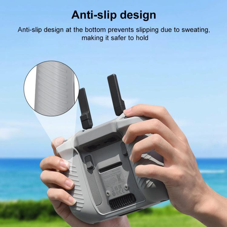 For DJI RC 2 BRDRC Remote Control Shockproof Anti-scratch Silicone Case(Black)