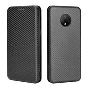 For Doogee X95 Carbon Fiber Texture Horizontal Flip TPU + PC + PU Leather Case with Card Slot & Lanyard(Black)