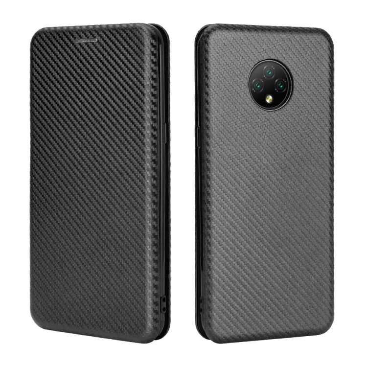 For Doogee X95 Carbon Fiber Texture Horizontal Flip TPU + PC + PU Leather Case with Card Slot & Lanyard(Black)