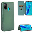 For Ulefone Note 9P Carbon Fiber Texture Horizontal Flip TPU + PC + PU Leather Case with Card Slot & Lanyard(Green) - Ulefone Cases by PMC Jewellery | Online Shopping South Africa | PMC Jewellery | Buy Now Pay Later Mobicred