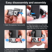 For DJI Osmo Pocket 3 BRDRC Quick Assembly Multi-function Cold Shoe Extension Mount(Dark Grey)