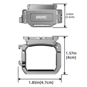 For DJI Osmo Pocket 3 BRDRC Quick Assembly Multi-function Cold Shoe Extension Mount(Dark Grey)