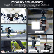 For DJI Osmo Pocket 3 BRDRC Quick Assembly Multi-function Cold Shoe Extension Mount(Dark Grey)