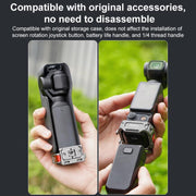 For DJI Osmo Pocket 3 BRDRC Quick Assembly Multi-function Cold Shoe Extension Mount(Dark Grey)