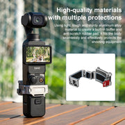 For DJI Osmo Pocket 3 BRDRC Quick Assembly Multi-function Cold Shoe Extension Mount(Dark Grey)