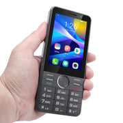 UNIWA XS24 Keypad Phone, 2GB+16GB, 3.5 inch Android 8.1 Mediatek MT6737M Quad Core, Flashlights, Network: 4G, Support Google Store, Plug:EU Plug(Gold)