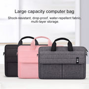 ST08 Handheld Briefcase Carrying Storage Bag without Shoulder Strap for 14.1 inch Laptop(Black)