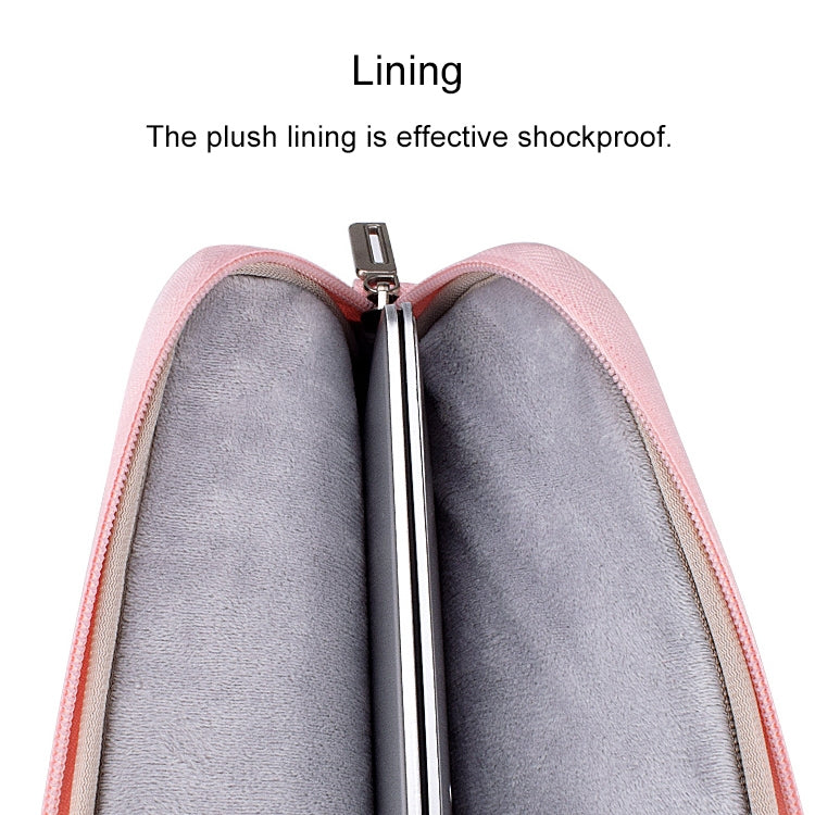 ST08 Handheld Briefcase Carrying Storage Bag without Shoulder Strap for 14.1 inch Laptop(Grey)