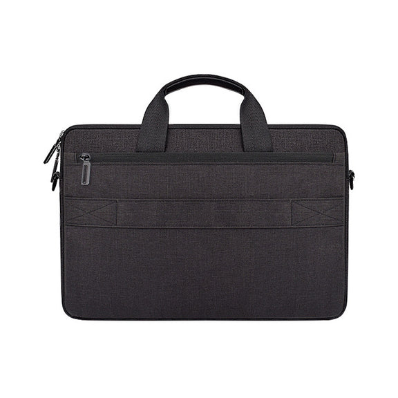 ST08 Handheld Briefcase Carrying Storage Bag without Shoulder Strap for 15.6 inch Laptop(Black)
