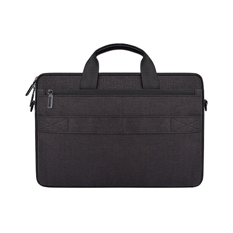 ST08 Handheld Briefcase Carrying Storage Bag without Shoulder Strap for 15.6 inch Laptop(Black)