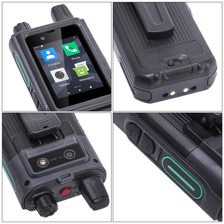 UNIWA NR120 PoC Walkie-Talkie Rugged Phone, 3GB+32GB, 2.4 inch Android 13 Unisoc T158 Octa Core, Network: 5G, NFC, SOS, Plug:EU Plug(Black)