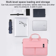 ST08 Handheld Briefcase Carrying Storage Bag with Shoulder Strap for 14.1 inch Laptop(Black)