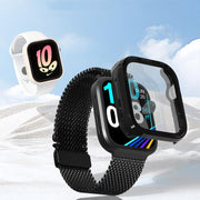 For Huawei Watch Fit 4 Pro Tempered Film Integrated PC Watch Protective Case(Black)