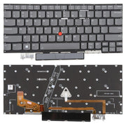 US Version Backlit Laptop Keyboard for Lenovo Thinkpad X1 YOGA 6TH 2021(Gray)