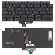 US Version Backlit Laptop Keyboard for Dell Latitude 5320 7320(Black)