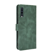 For Samsung Galaxy A70 Solid Color Skin Feel Magnetic Buckle Horizontal Flip Calf Texture PU Leather Case with Holder & Card Slots & Wallet(Green)