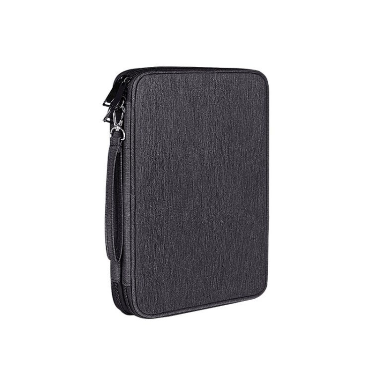 SM01 Multi-function Water-resistant Double Layer Data Cable Earphone U Disk Digital Accessories Storage Bag, Size: S(Black)