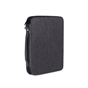 SM01 Multi-function Water-resistant Double Layer Data Cable Earphone U Disk Digital Accessories Storage Bag, Size: S(Black)