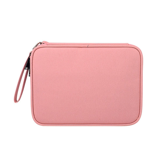 SM01 Multi-function Water-resistant Double Layer Data Cable Earphone U Disk Digital Accessories Storage Bag, Size: S(Pink)