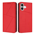 For iPhone 17 Strong Magnetic Frosted Flip Leather Phone Case(Red) - free shipping - PMc TechLife - Order now!