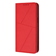 For iPhone 17 Strong Magnetic Frosted Flip Leather Phone Case(Red)