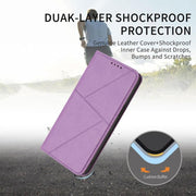 For iPhone 17 Strong Magnetic Frosted Flip Leather Phone Case(Light Purple)