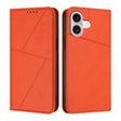 For iPhone 17 Strong Magnetic Frosted Flip Leather Phone Case(Orange) - free shipping - PMc TechLife - Order now!