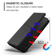 For iPhone 17 Strong Magnetic Frosted Flip Leather Phone Case(Black)