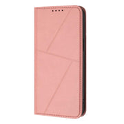 For iPhone 17 Strong Magnetic Frosted Flip Leather Phone Case(Pink)