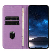 For iPhone 17 Air Strong Magnetic Frosted Flip Leather Phone Case(Light Purple)
