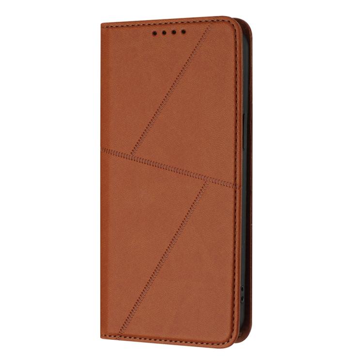 For iPhone 17 Pro Max Strong Magnetic Frosted Flip Leather Phone Case(Coffee Color)
