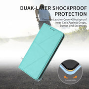 For iPhone 17 Pro Max Strong Magnetic Frosted Flip Leather Phone Case(Light Blue)