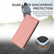 For iPhone 17 Pro Max Strong Magnetic Frosted Flip Leather Phone Case(Pink)