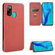 For Ulefone Note 9P Carbon Fiber Texture Horizontal Flip TPU + PC + PU Leather Case with Card Slot(Brown) - Ulefone Cases by PMC Jewellery | Online Shopping South Africa | PMC Jewellery | Buy Now Pay Later Mobicred