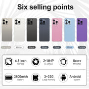 I16 Pro Max / VD1, 3GB+32GB, 6.8 inch Android 10 MTK6753 Octa Core, Network: 4G, Dual SIM, Plug:US Plug(Grey)