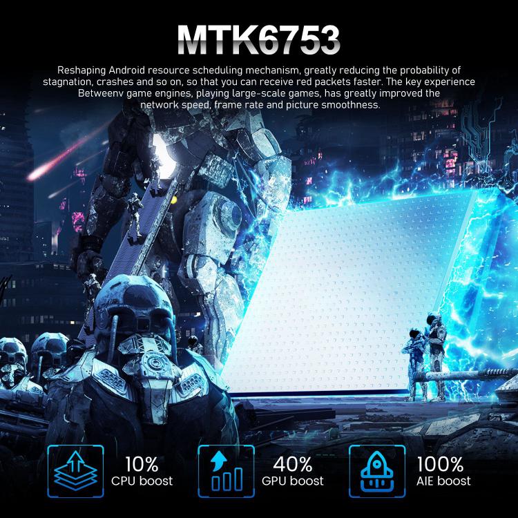 I16 Pro Max / VD1, 3GB+32GB, 6.8 inch Android 10 MTK6753 Octa Core, Network: 4G, Dual SIM, Plug:EU Plug(White)
