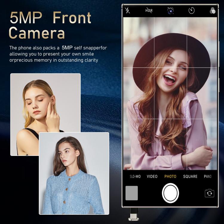 S24 Ultra / S7, 4GB+128GB, 6.75 inch Android 10 MTK6750 Octa Core, Network: 4G, Dual SIM, Plug:US Plug(Gold)